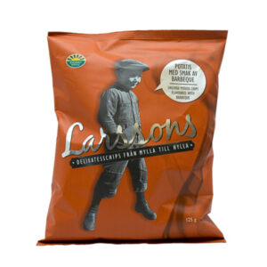 Larssons chips 125 gram – Barbeque